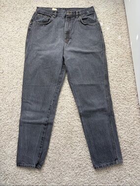 Sears Women's High-Rise Straight Jeans - Charcoal